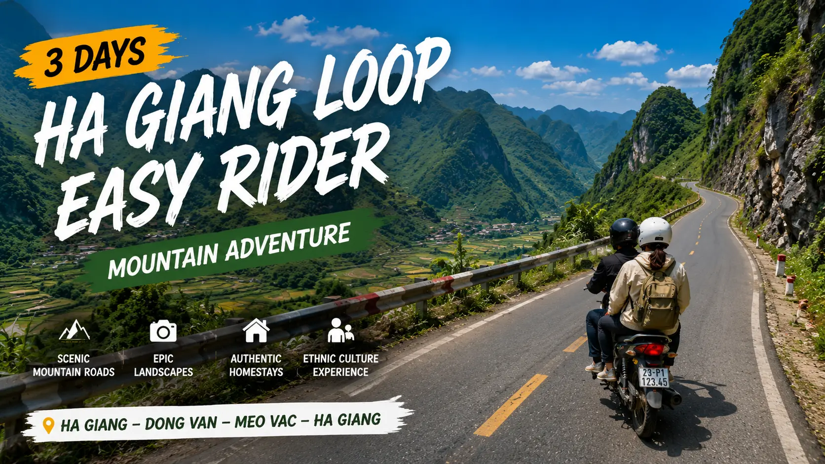 Ha Giang Loop Easy Rider — 3-Day Mountain Adventure