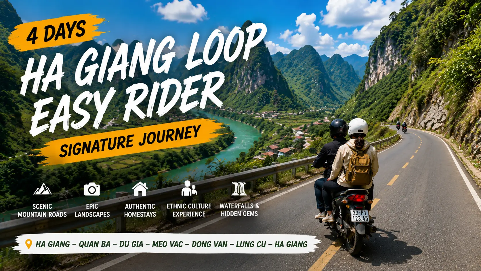 Ha Giang Loop Easy Rider — 4-Day Signature Journey